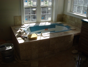 Bath tub tile
